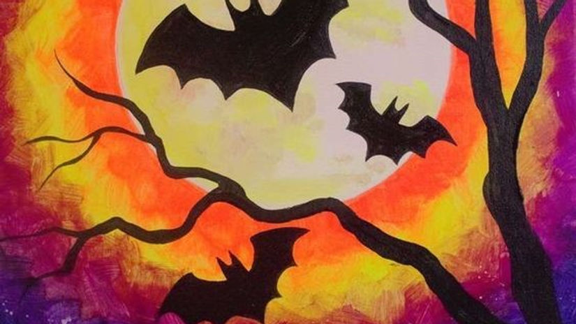 Watercolor Bats